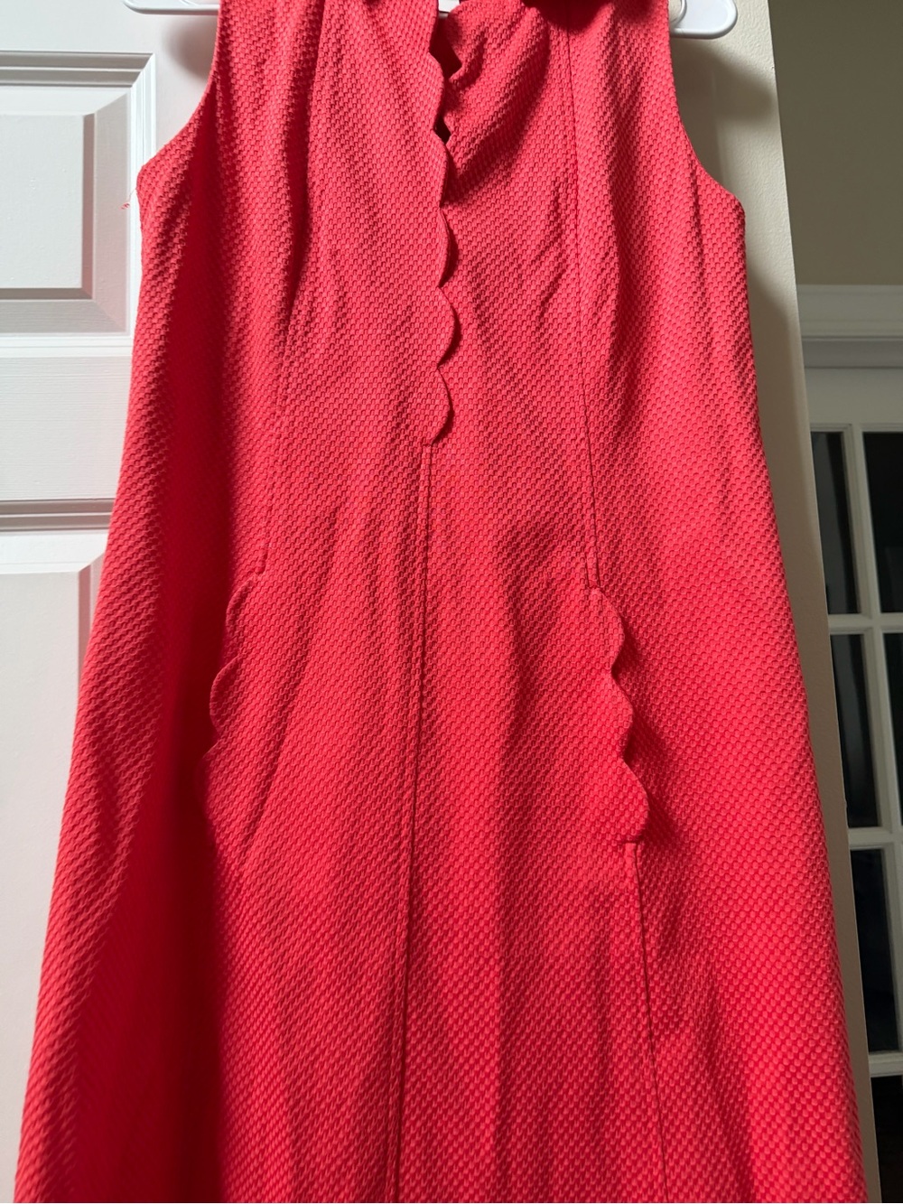 Susan Bristol Coral Textured Collar Dress - Picture 3 of 6
